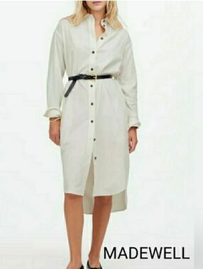 Madewell Winter White Shirt Dress only